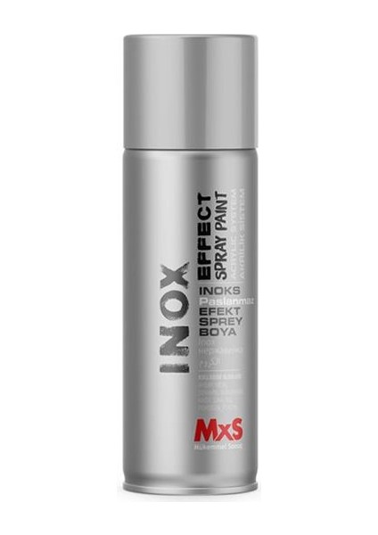 Mxs Inox Paslanmaz Çelik Sprey Boya 400 ml