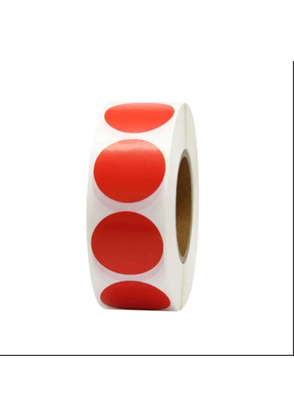 Çap Sticker Kırmızı 50 mm 1000'li