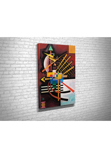 Wassily Kandinsky- Oben Und Links Kanvas Tablo modelleri
