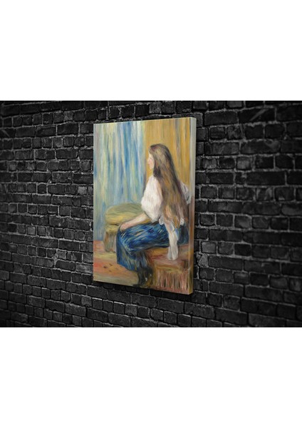 Pierre- Auguste Renoir- Femme Aux Longs Cheveux Kanvas Tablo