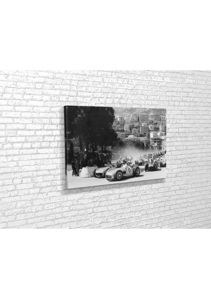 Vintage Monaco Grand Prix Kanvas Tablo