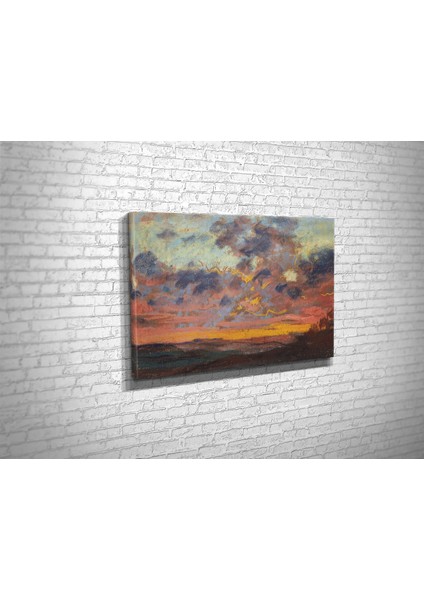 Claude Monet- Coucher De Soleil Kanvas Tablo