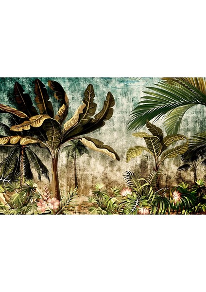 Tropikal Yapraklar ve Ağaçlar Duvar Kağıdı fiyatları