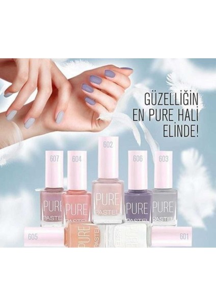 Oje Pure 4'lü Set 609-608-607-610 Renkli Oje Miktar 4 Adet Özel Özellikler fiyatları