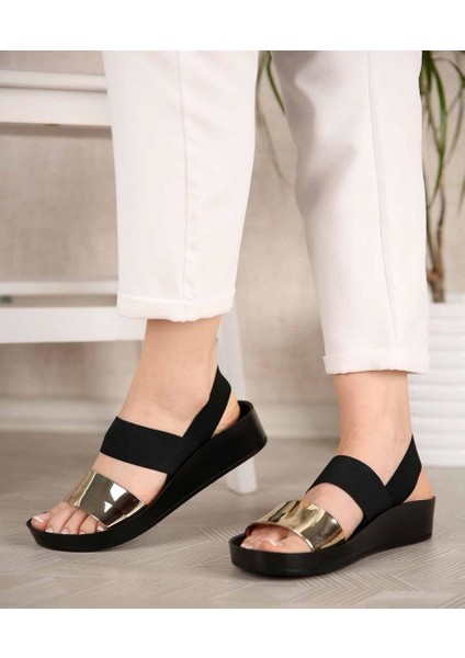 Alenze Lastikli Havuz Taban Kadın Sandalet