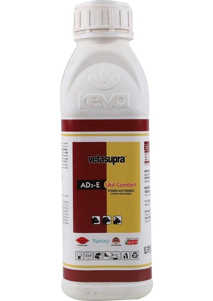 Ad3-E Likit Comfort Hayvanlar Için Yem Katkı 5 Litre