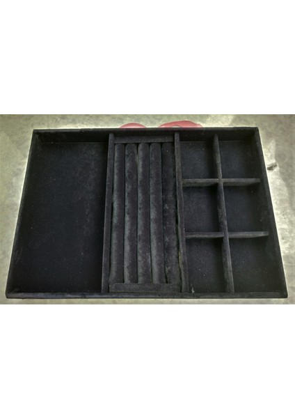 Yeni Süet Siyah Yüzük-Küpe-Bileklik-Kolye Takı Kutusu (Aydındecor) fiyatları