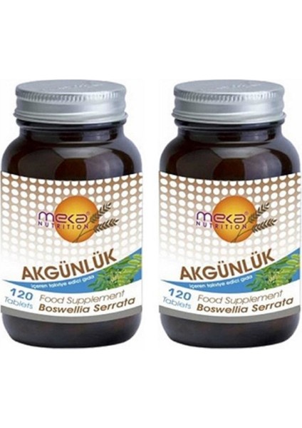 Akgünlük Boswellia 740 Mg 120 Tablet 2 Adet