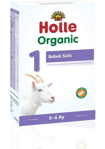 Organik 1 Keçi Bebek Sütü 0-6 Ay 400 gr