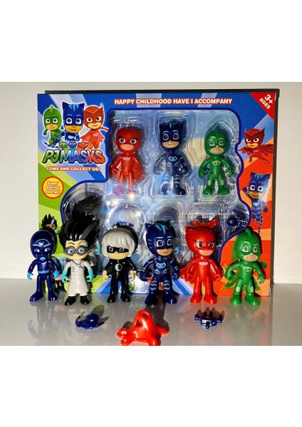 Pj Masks -Pj Masks 6lı  Pjamaskeliler Figür-Kutulu Set