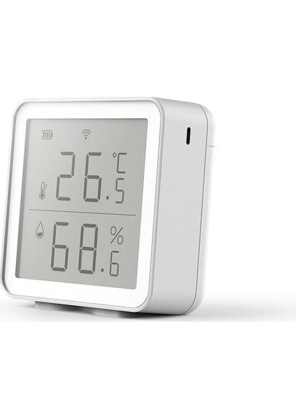 Akıllı Ev Wifi Kablosuz Isı ve Nem Ölçer 64 x 64 x 28 mm