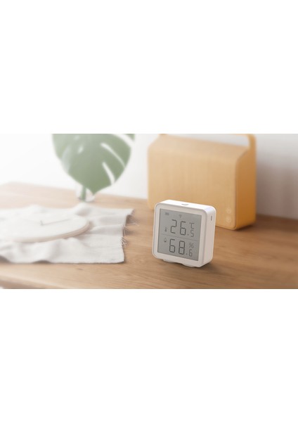 Akıllı Ev Wifi Kablosuz Isı ve Nem Ölçer 64 x 64 x 28 mm