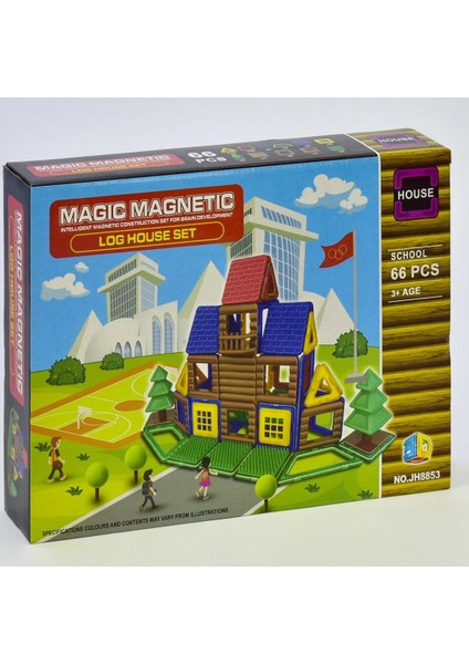 Magnetic 66 Parça Çiftlik Evi Magnetik JH8853