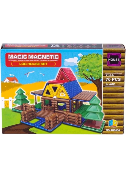 Magnetic 70 Parça Çiftlik Evi Magnetik JH8854