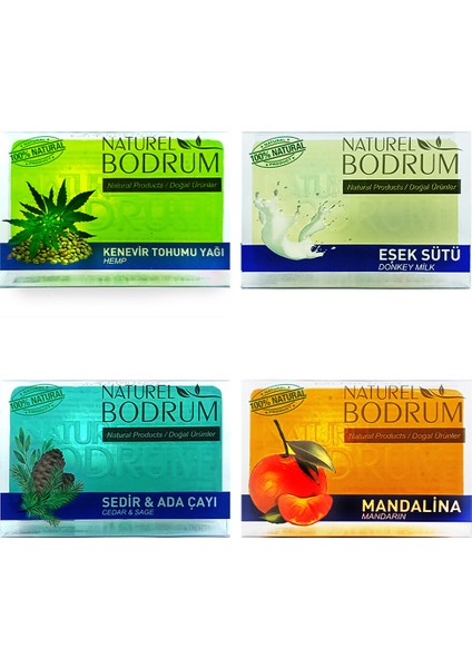 Gliserinli Doğal Sabun Seti 4 x 100 gr