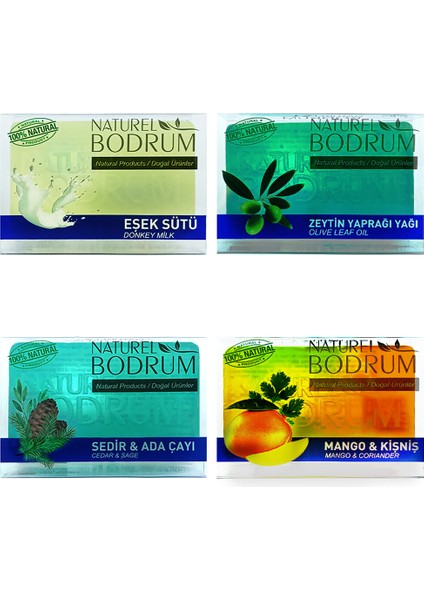 Gliserinli Doğal Sabun Seti 4 x 100 gr