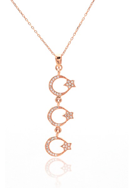 Ayyıldız Tasarım Rose Hayalet Gümüş Kolye fiyatları