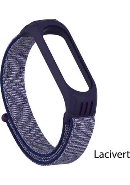 Xiaomi Mi Band 3 4 5 6 Hasır Kumaş Örgü Spor Kordon Kayış