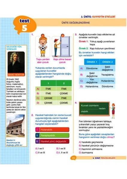4. Sınıf Ipuçlu Eğlenceli-Öğretici Fen Bilimleri Soru Bankası
