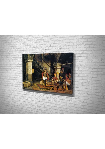 Osman Hamdi Bey- Zeybekler Kanvas Tablo