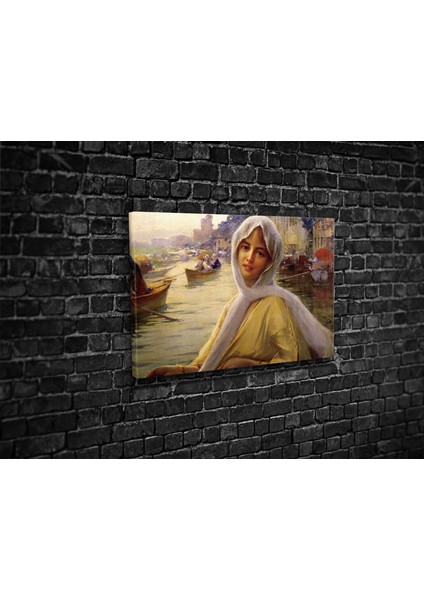 Fausto Zonaro- Amusement At Göksu Kanvas Tablo