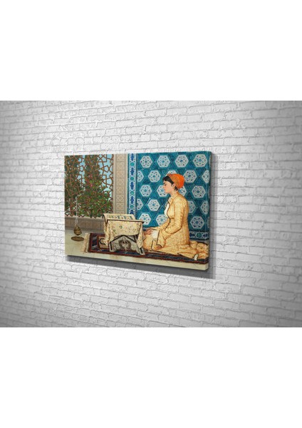 Osman Hamdi Bey- Kuran Okuyan Kız Kanvas Tablo