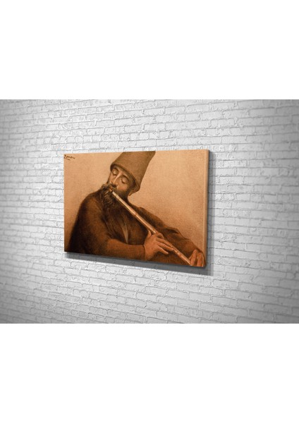 Fausto Zonaro- Neyzen Kanvas Tablo