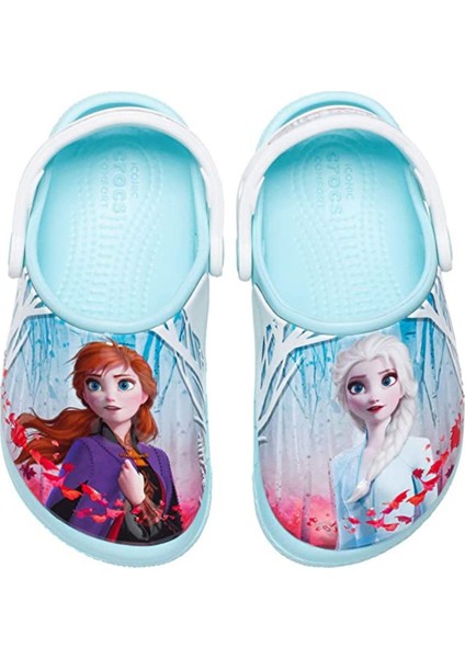 CS206167-4O9 Crocs Crocsfl Ol Disney Frozen2 Cg K Çocuk Terlik Açık Mavi
