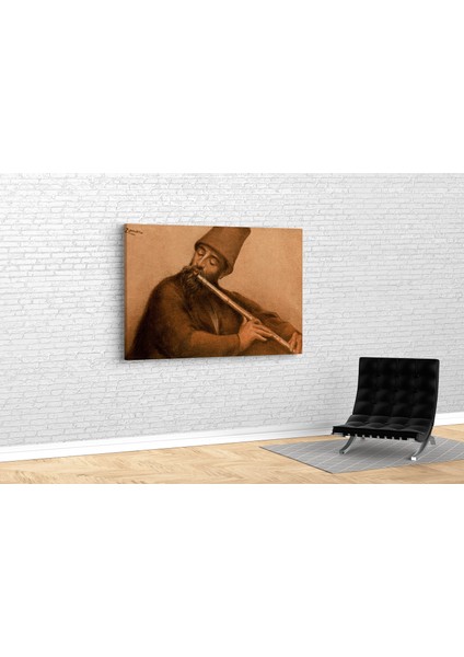 Fausto Zonaro- Neyzen Kanvas Tablo