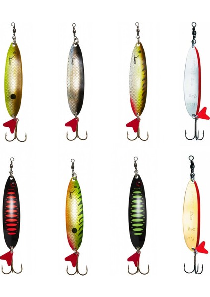Effzett Standard Spoon Slim 8 cm 24 gr Sinking Kaşık Fluo Green/black Uv
