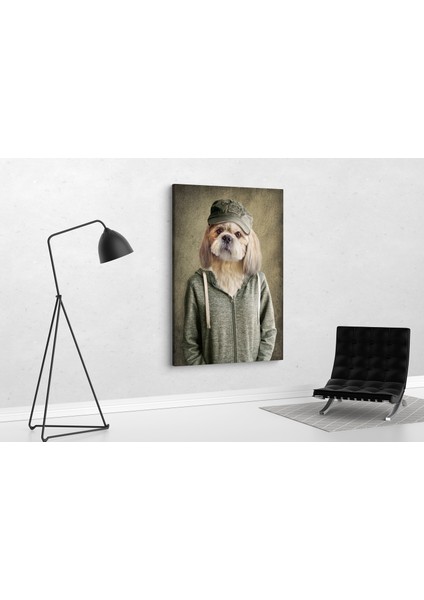 Köpek Kafa Kanvas Tablo