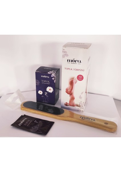 Topuk Çatlak Kremi 2,5*20ML+AHŞAP Topuk Törpüsü-Pedikür Spatulası + 5 Adet Törpü Kağıdı