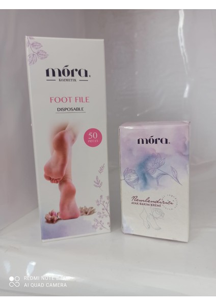 Topuk Törpüsü 50 Adet + Mora Nemlendirici Ayak Bakım Kremi