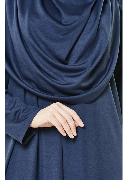 Tek Parça Namaz Elbisesi - Seccade - Tesbih - Ibadet Seti - Lacivert