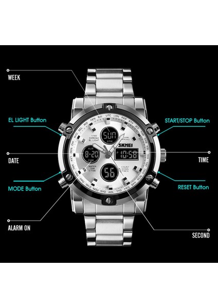 Multi-Fonksiyonel Büyük Saat (Yurt Dışından) indirimleri