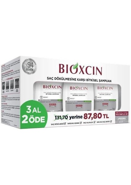 Genesis Yağlı Saçlar Için Bitkisel Şampuan 3 X 300 Ml