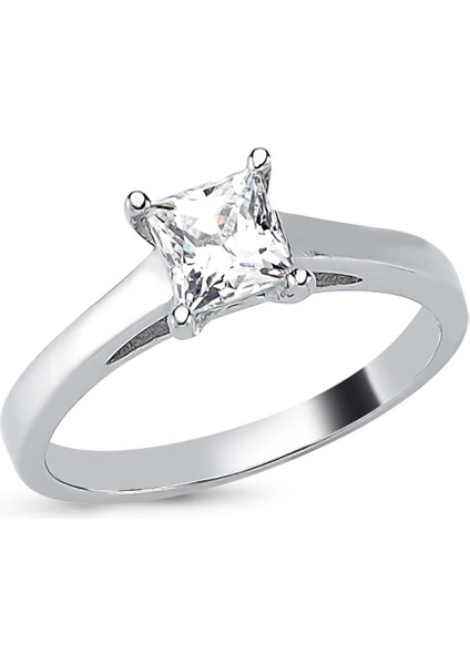 Swarovski Prenses Tek Taş Yüzük
