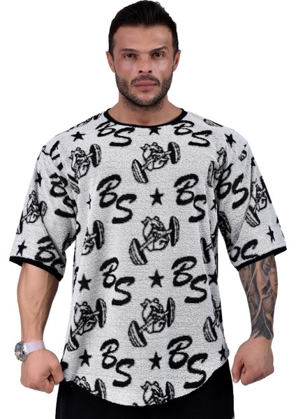 Oversize Havlu Antrenman T-Shirt Big Sam 3317