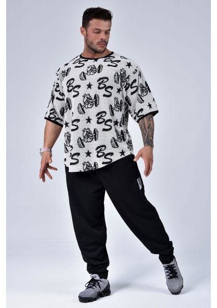 Oversize Havlu Antrenman T-Shirt Big Sam 3317