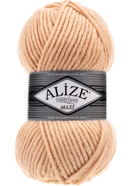 Süperlana Maxi 502 Krem Karamel (5' Li Paket)