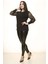 Zebra Kol Büyük Beden Bluz 14D-1477 3