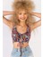 Kadın Nala Çiçekli Crop Top 2
