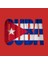 Cuba Flag Typography Kupa Bardak 2