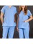 Açık Mavi Dr. Greys (Terikoton Ince Kumaş) Cerrahi Takım Scrubs 1