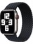 Örgü Solo Loop Kordon Apple Watch ile Uyumlu 45mm 44mm 42mm Seri 9/8/7/6/SE/5/4/3 Medium Siyah 3