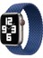 Örgü Solo Loop Kordon, Seri 10 46mm, Seri 9/8/7/6/SE/5/4/3 Apple Watch ile Uyumlu 45mm 44mm 42mm Uyumlu Medium Lacivert 3