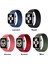 Örgü Solo Loop Kordon, Seri 10 46mm, Apple Watch ile Uyumlu 45mm 44mm 42mm Seri 9/8/7/6/SE/5/4/3 Medium Kırmızı 5