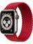 Örgü Solo Loop Kordon, Seri 10 46mm, Apple Watch ile Uyumlu Seri 9/8/7/6/SE/5/4/3 - 45mm 44mm 42mm Uyumlu Large Kırmızı 3