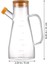 Bambu Kapaklı Vakumlu 900 ml Borosilikat Cam Yağlık, Sirkelik, Sütlük, Sosluk 5