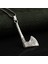 Viking Valknut Aelghiz Figürlü Çelik Kolye 1